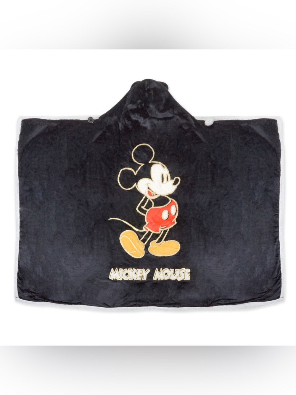 Hallmark Disney Mickey Mouse Hooded Blanket with Mouse Ears